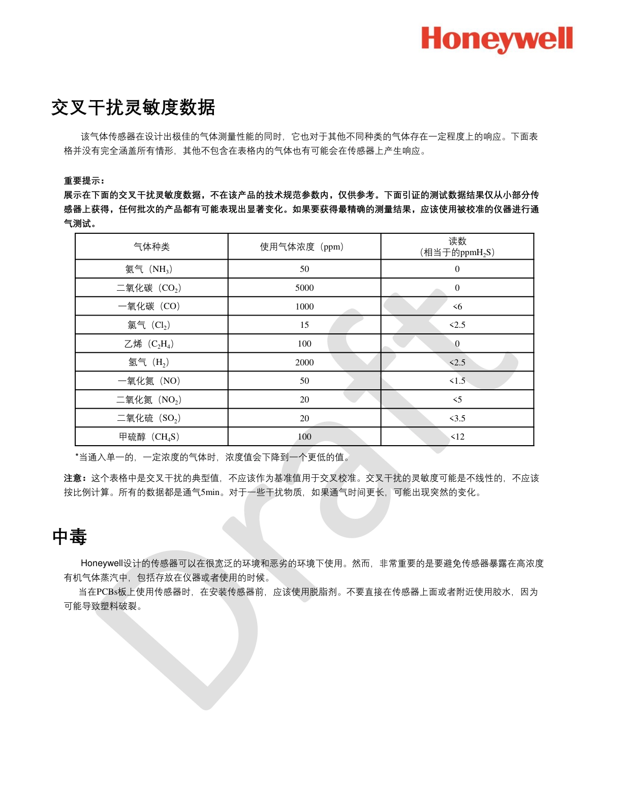 霍尼韦尔-4H2S-100说明书